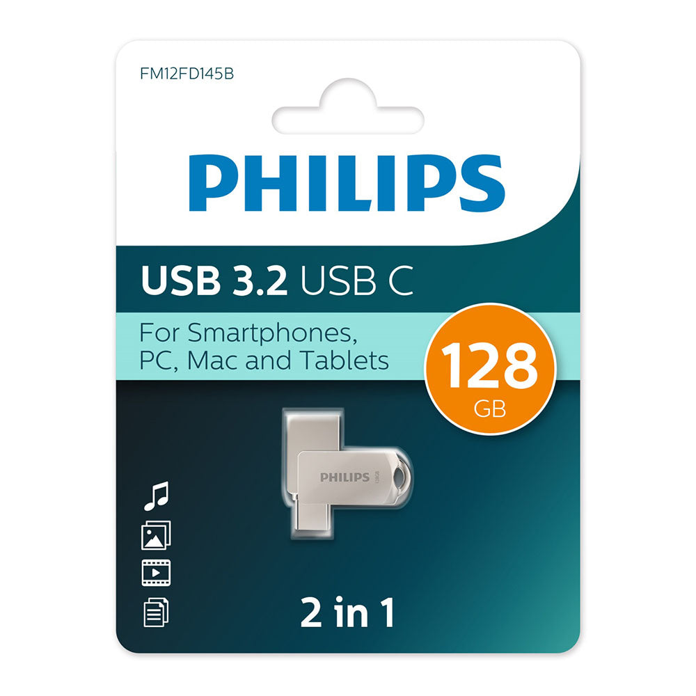 Philips 2-in-1 USB-C 128GB USB3.2 Philips 2-in-1 USB-C 128GB USB3.2